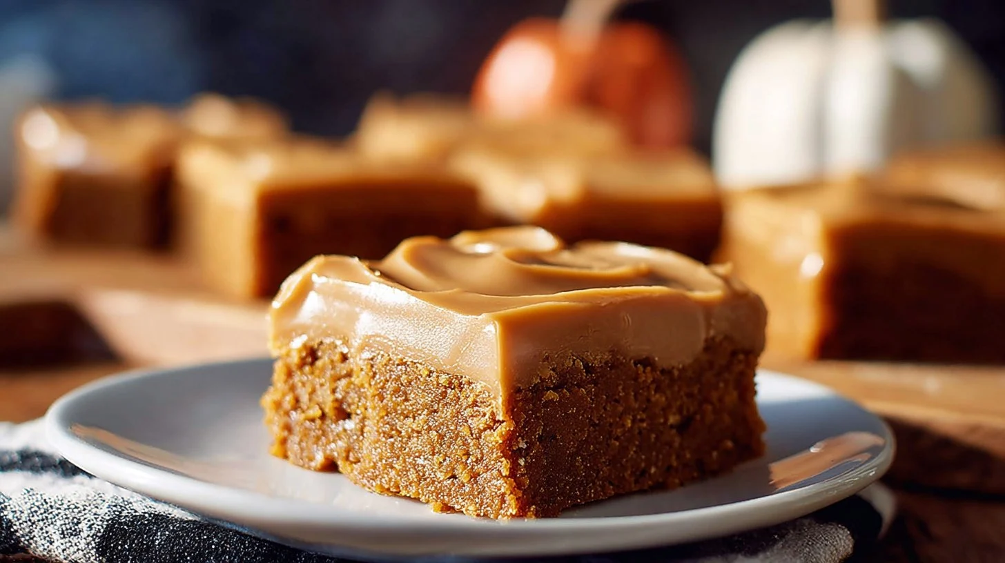 Pumpkin Bars With Old-Fashioned Caramel Frosting