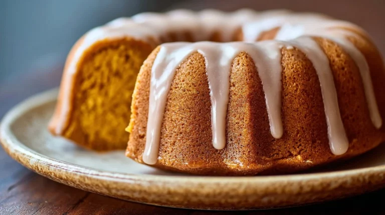 Pumpkin Bundt Cake with Cinnamon Glaze