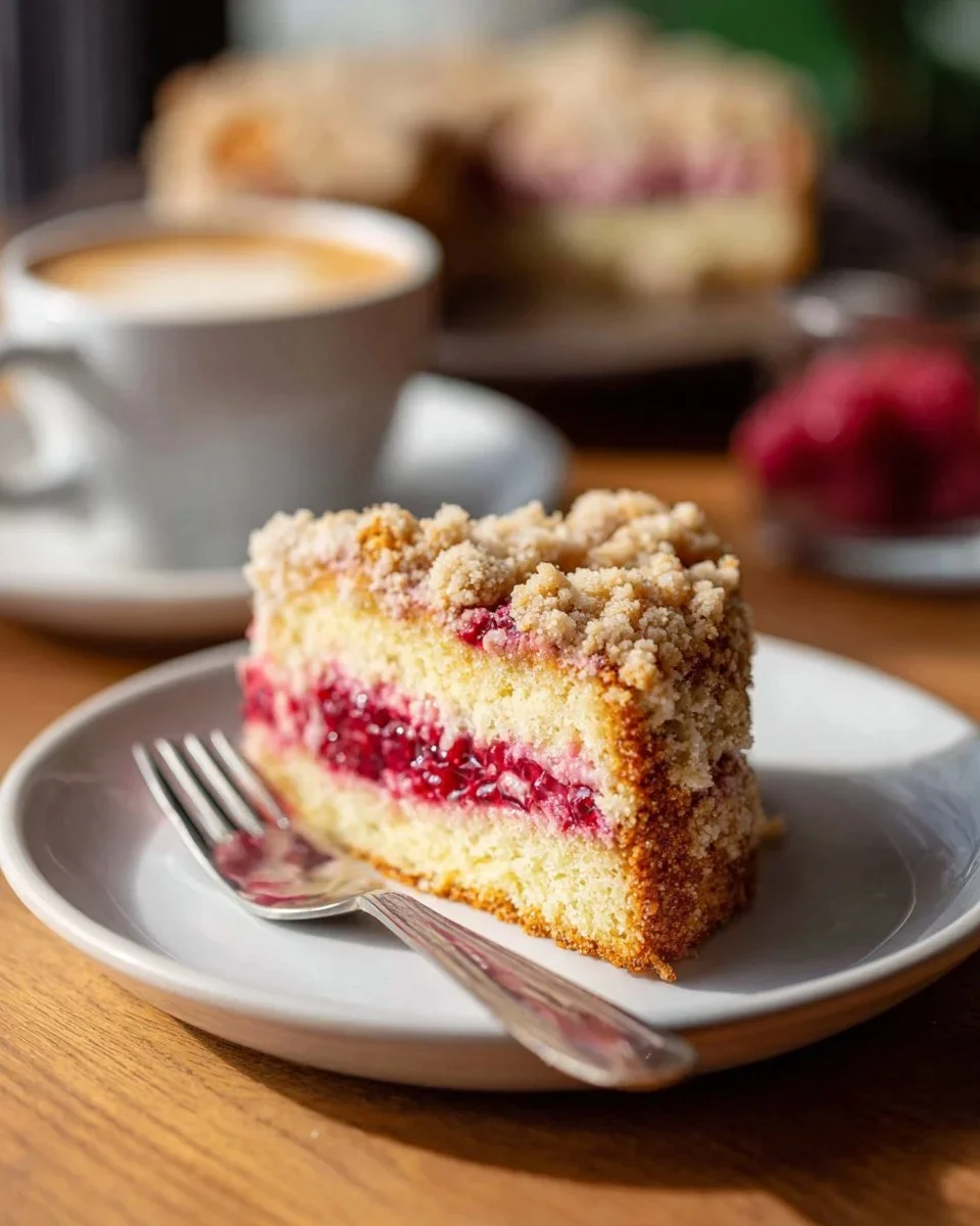 Raspberry Cream Cheese Coffee Cake