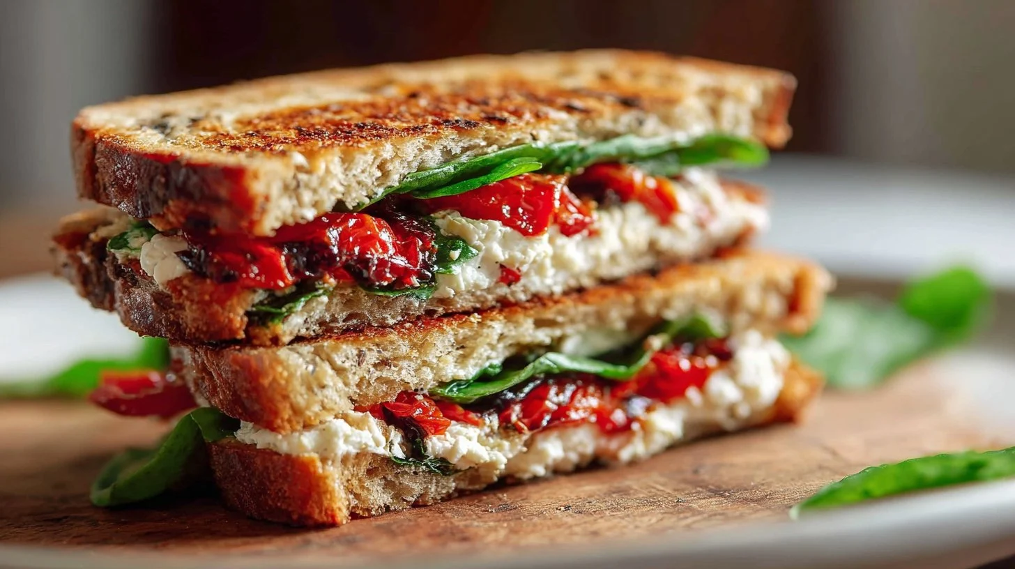 Red Pepper & Goat Cheese Panini