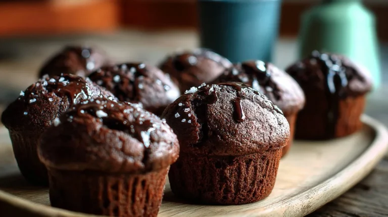 Salted Double Chocolate Muffins