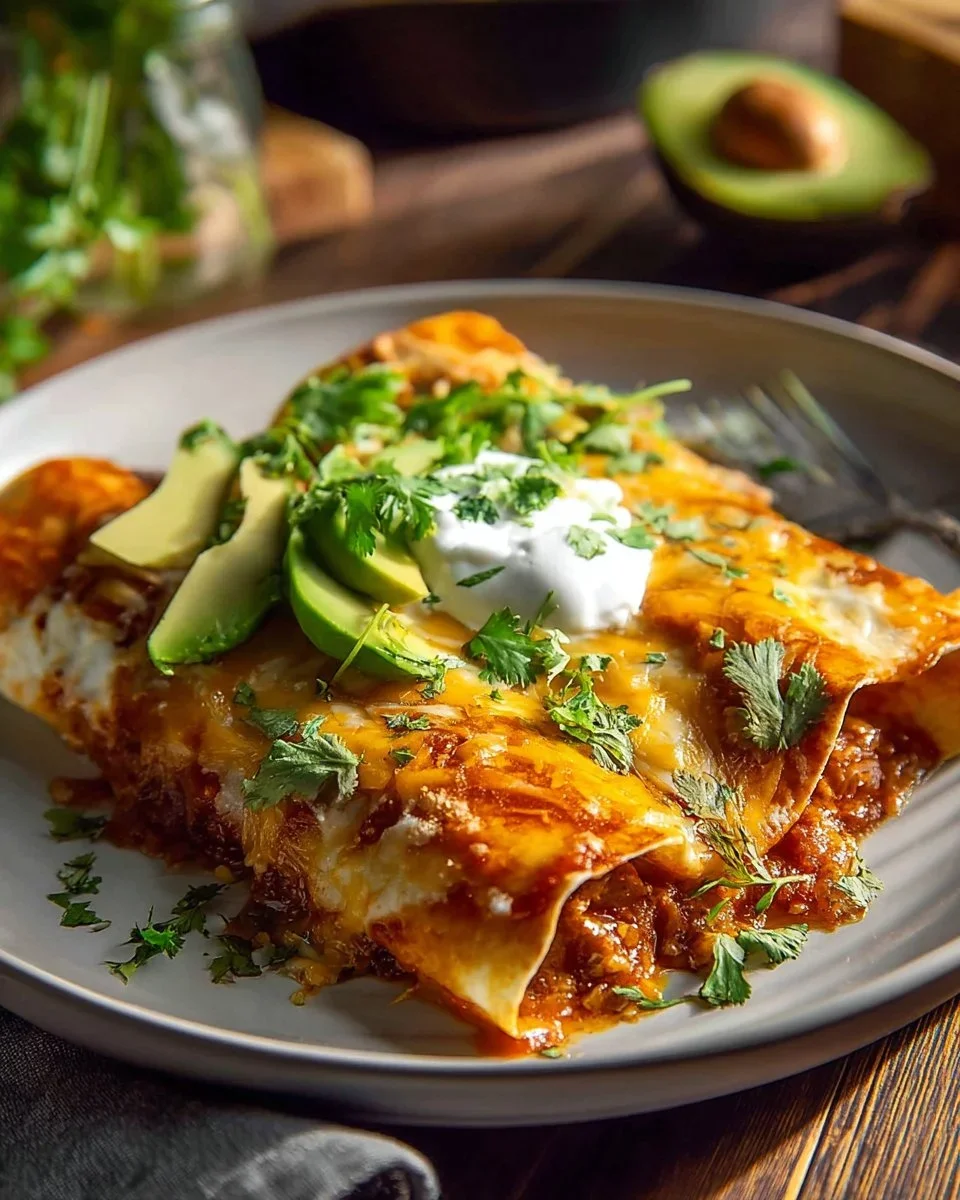 Skinny Chicken Enchiladas