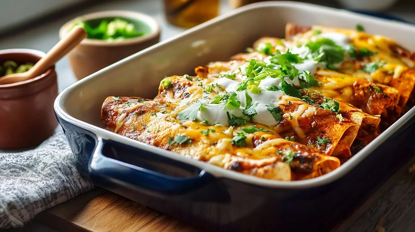 Skinny Chicken Enchiladas