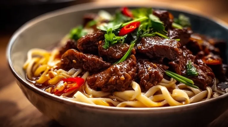 Sticky Beef Noodles