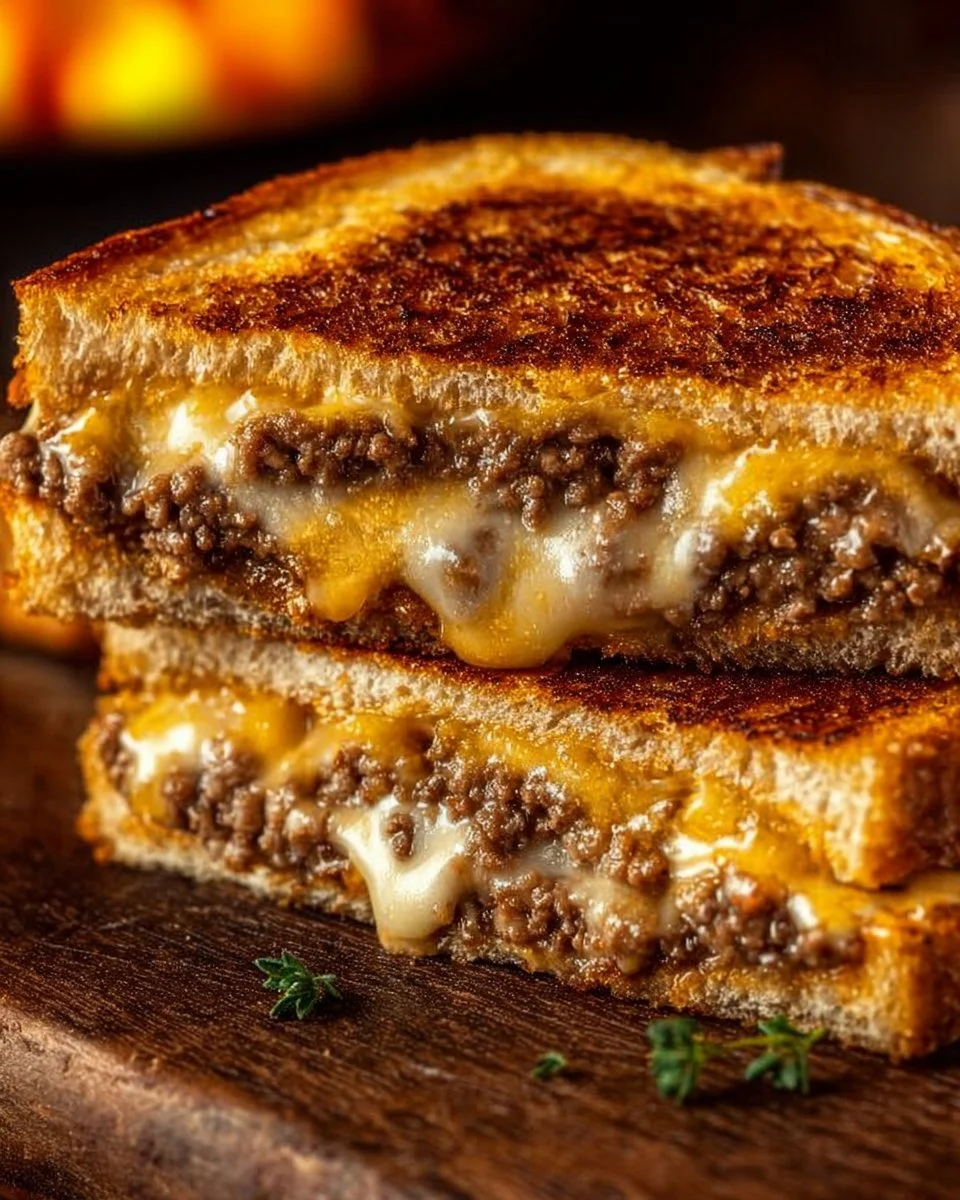 Ultimate Cheesy Ground Beef Melt