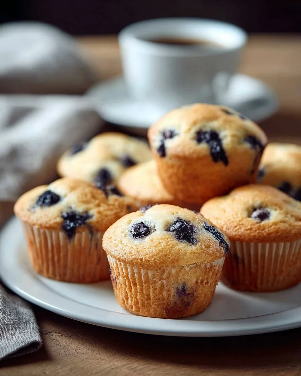 White Chocolate Blueberry Muffins