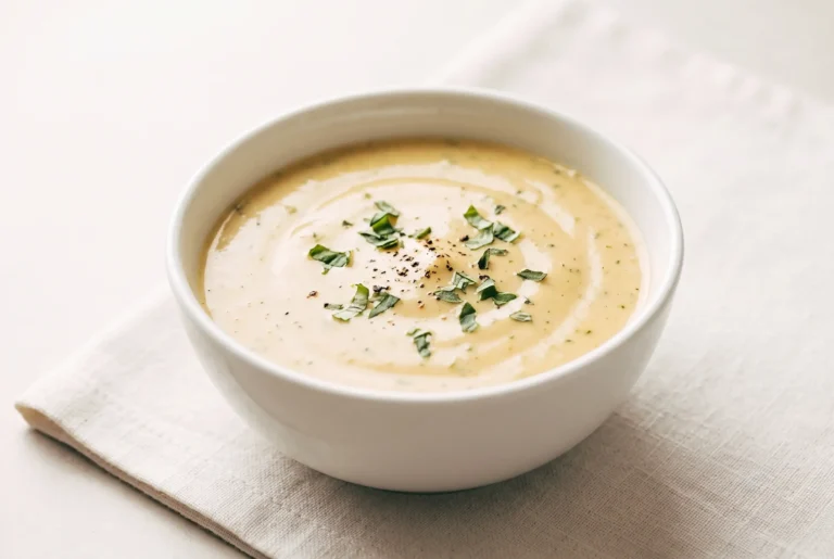 Sunshine sauce in a bowl with a smooth golden olive oil herb texture